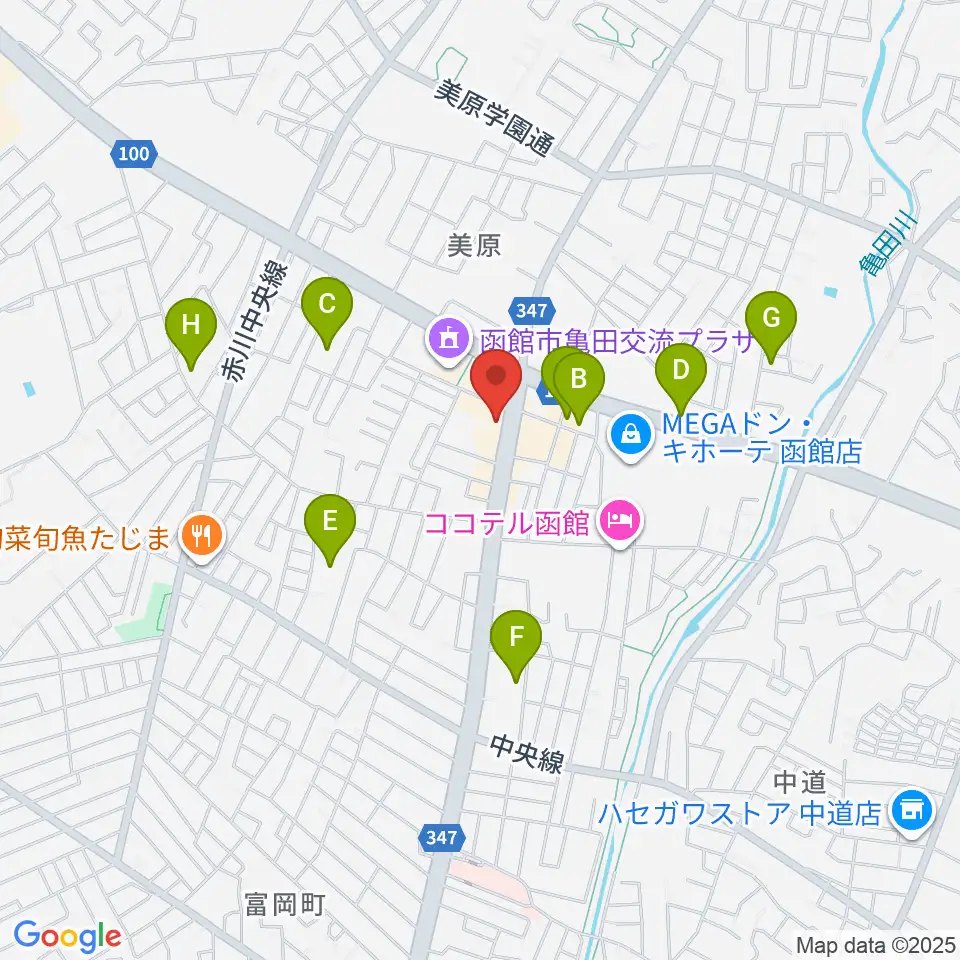 函館club COCOA周辺の駐車場・コインパーキング一覧地図