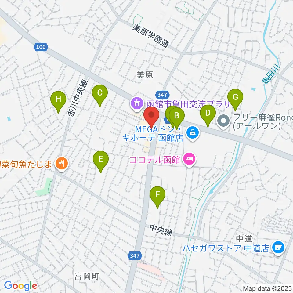 函館club COCOA周辺の駐車場・コインパーキング一覧地図