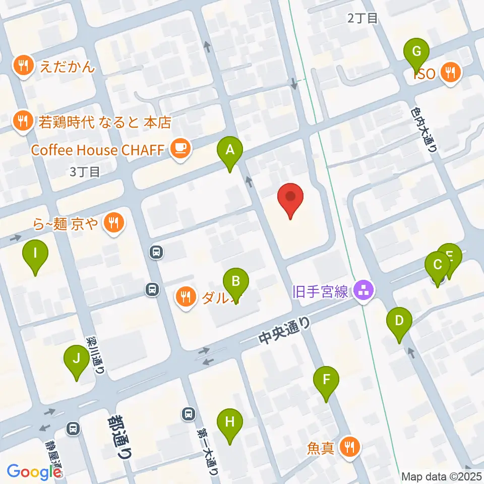 小樽市民センター マリンホール周辺の駐車場・コインパーキング一覧地図