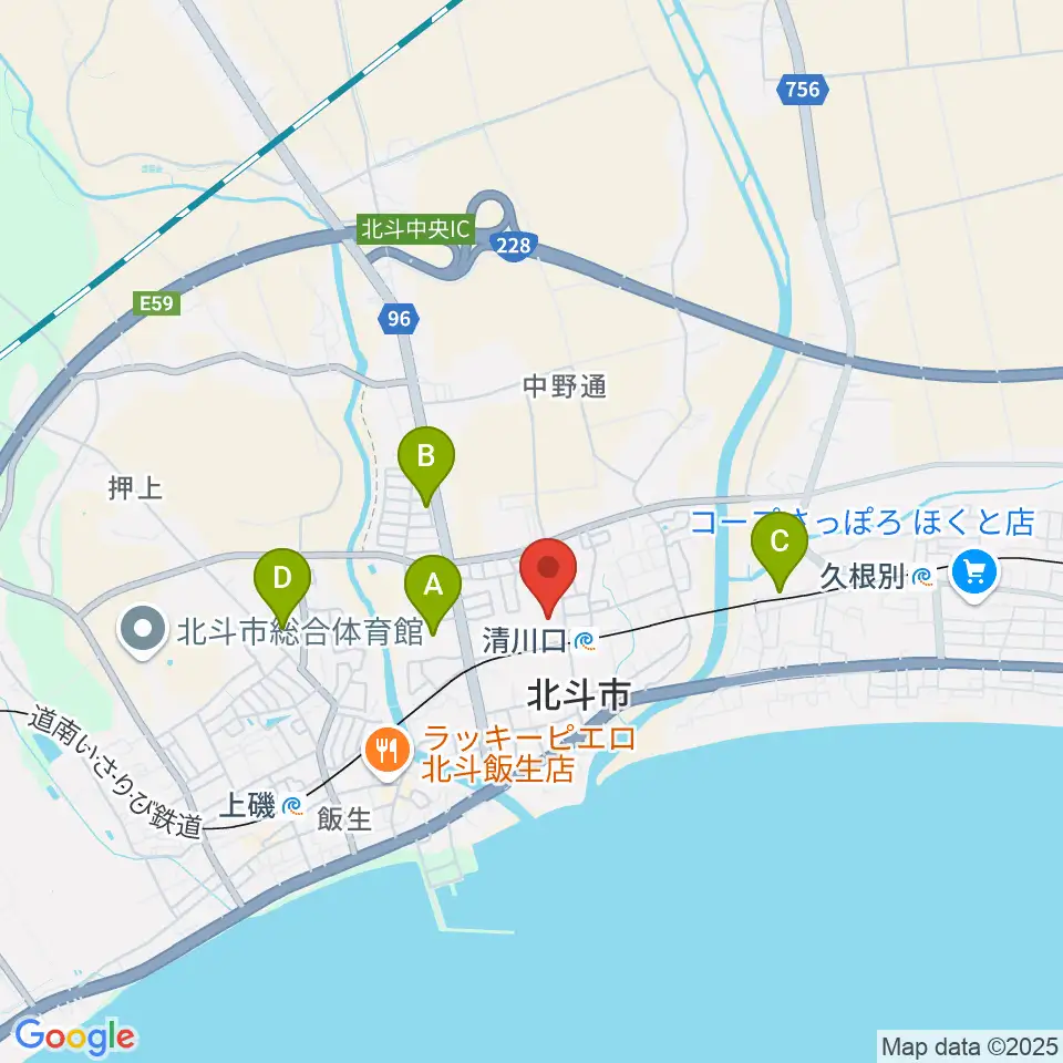 北斗市総合文化センター かなでーる周辺の駐車場・コインパーキング一覧地図