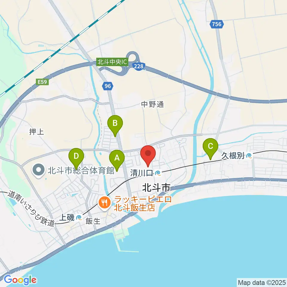 北斗市総合文化センター かなでーる周辺の駐車場・コインパーキング一覧地図