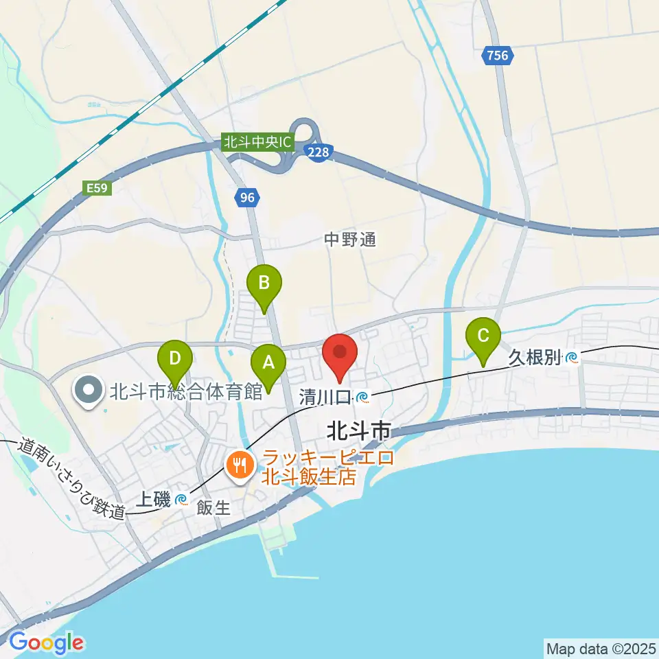 北斗市総合文化センター かなでーる周辺の駐車場・コインパーキング一覧地図