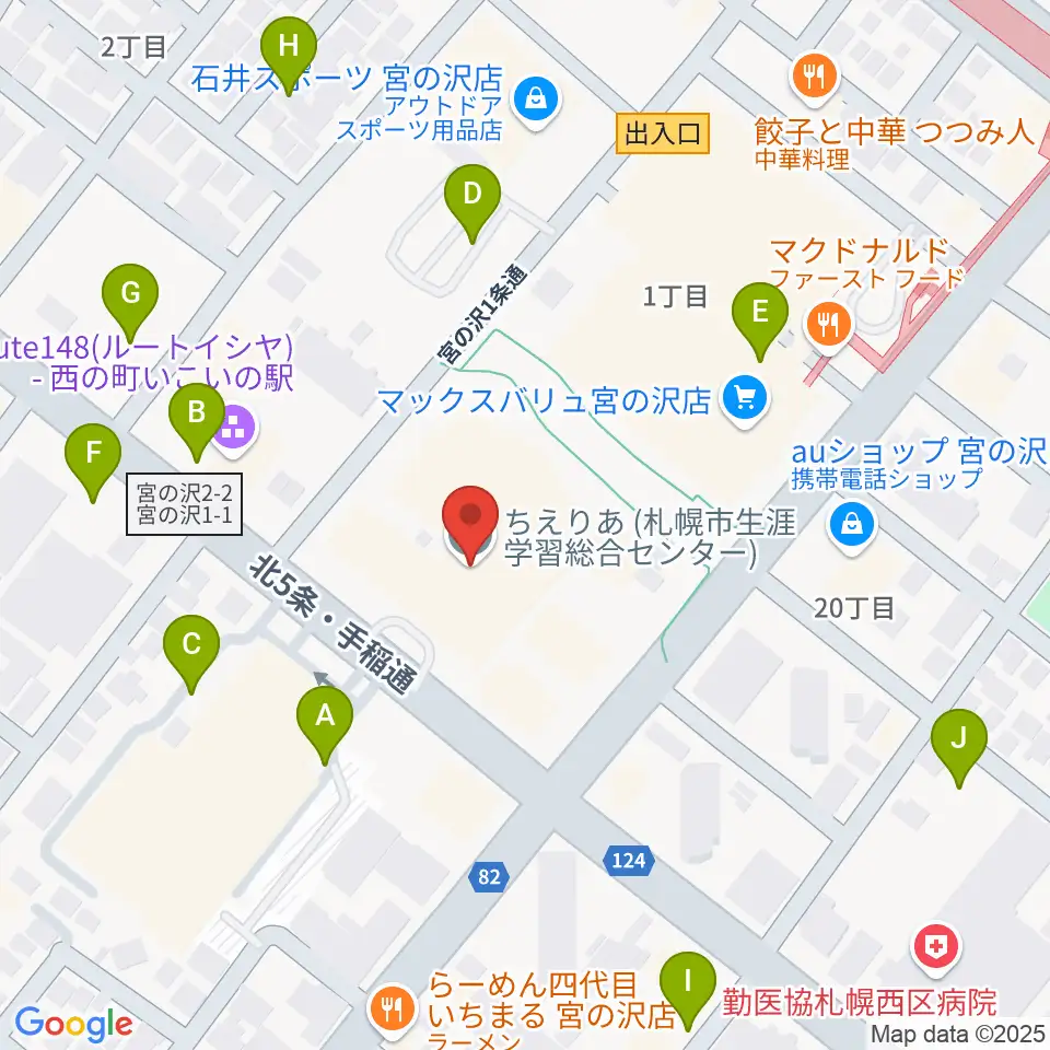 札幌市生涯学習センター ちえりあ周辺の駐車場・コインパーキング一覧地図