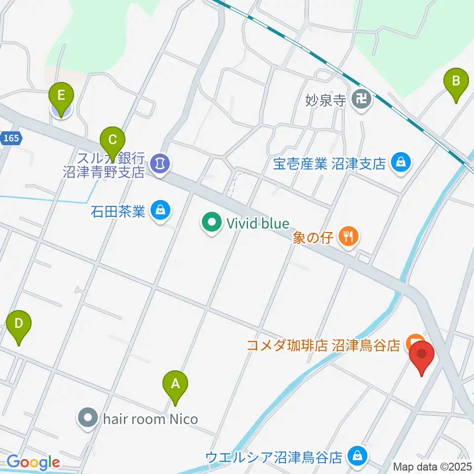 MUSIC LA FESTA周辺の駐車場・コインパーキング一覧地図