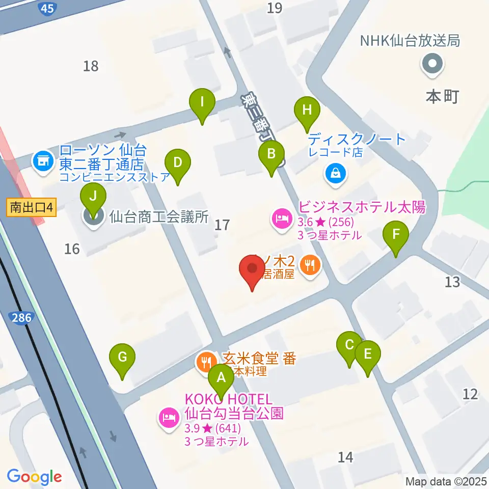 iアート くどう音楽教室周辺の駐車場・コインパーキング一覧地図