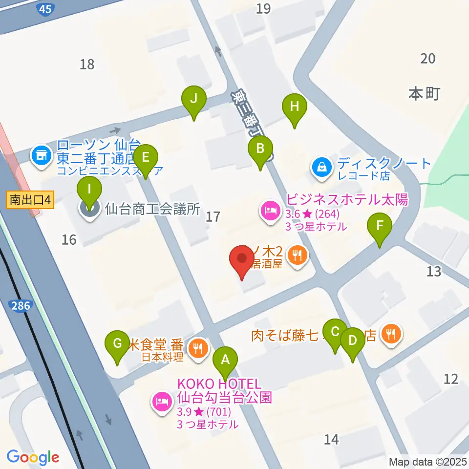 iアート くどう音楽教室周辺の駐車場・コインパーキング一覧地図