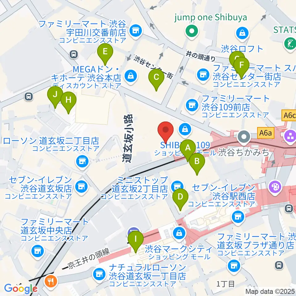 渋谷プレジャープレジャー周辺の駐車場・コインパーキング一覧地図