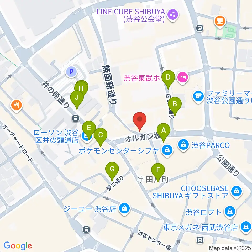 渋谷チェルシーホテル周辺の駐車場・コインパーキング一覧地図