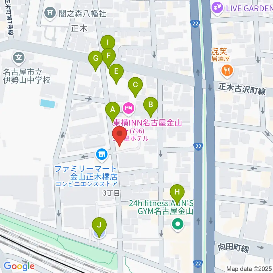 music art BeSoul周辺の駐車場・コインパーキング一覧地図