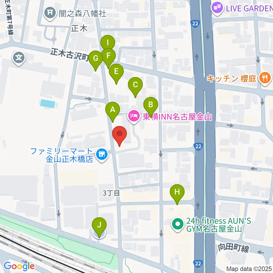 music art BeSoul周辺の駐車場・コインパーキング一覧地図