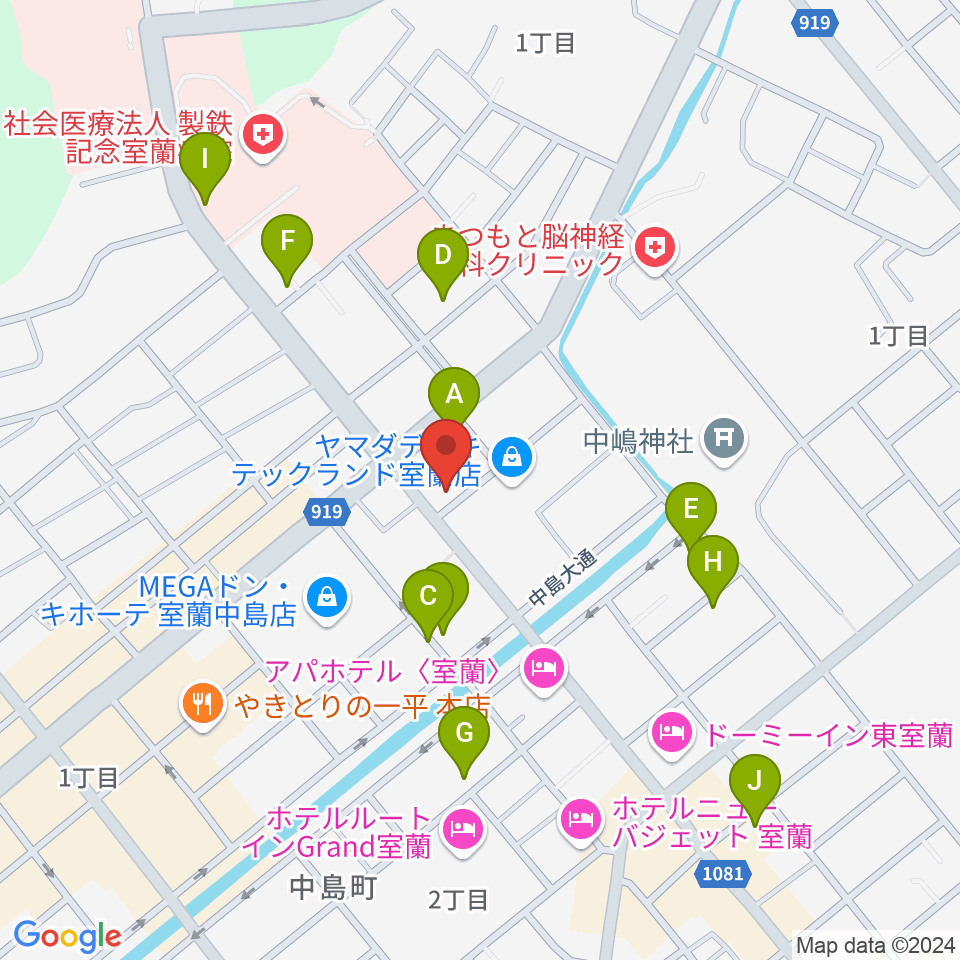 Live cafe Soliste周辺の駐車場・コインパーキング一覧地図