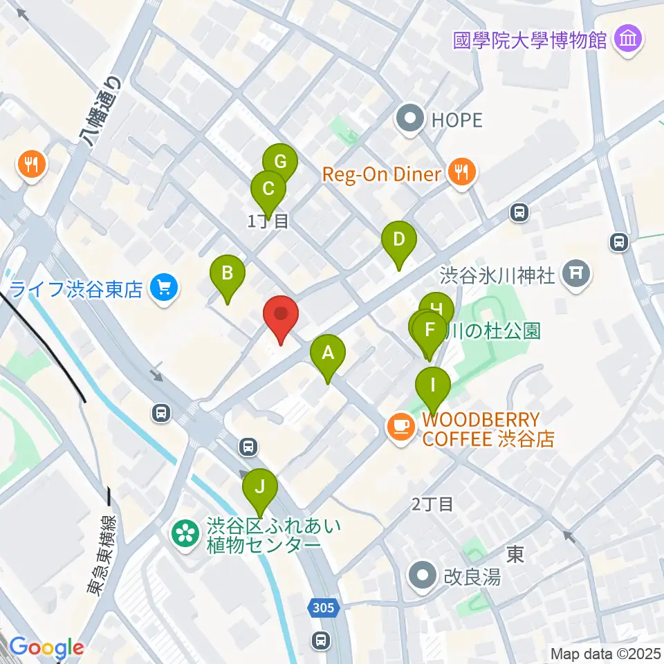 渋谷クラブクロール周辺の駐車場・コインパーキング一覧地図