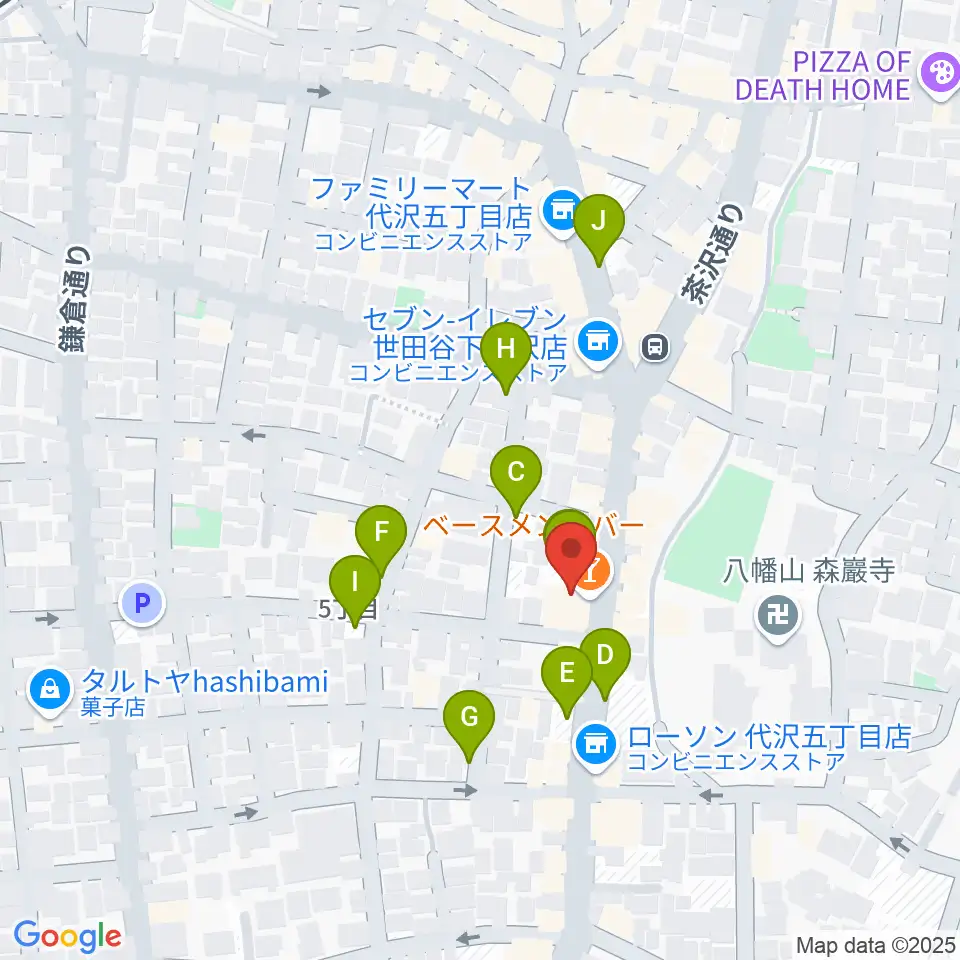 下北沢THREE周辺の駐車場・コインパーキング一覧地図