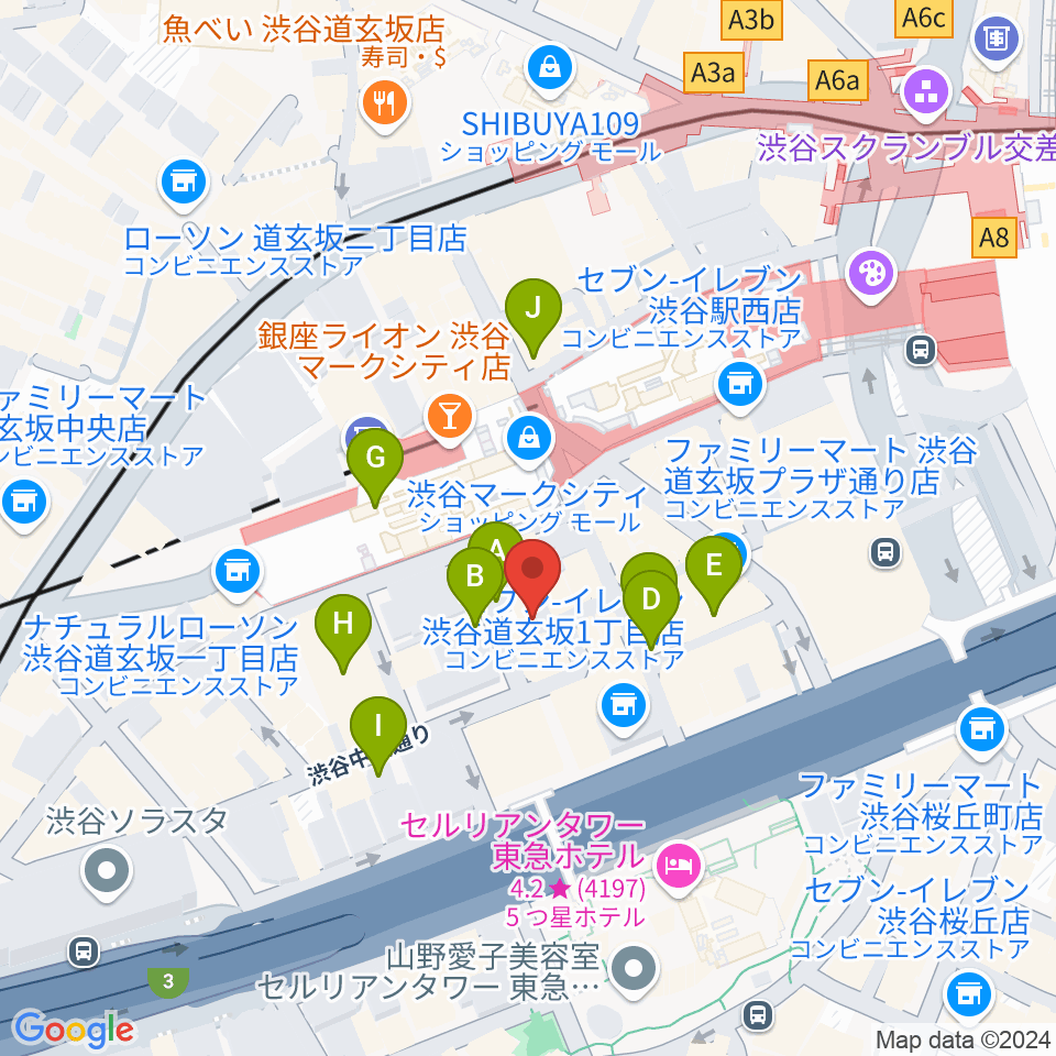 渋谷ガビガビ周辺の駐車場・コインパーキング一覧地図