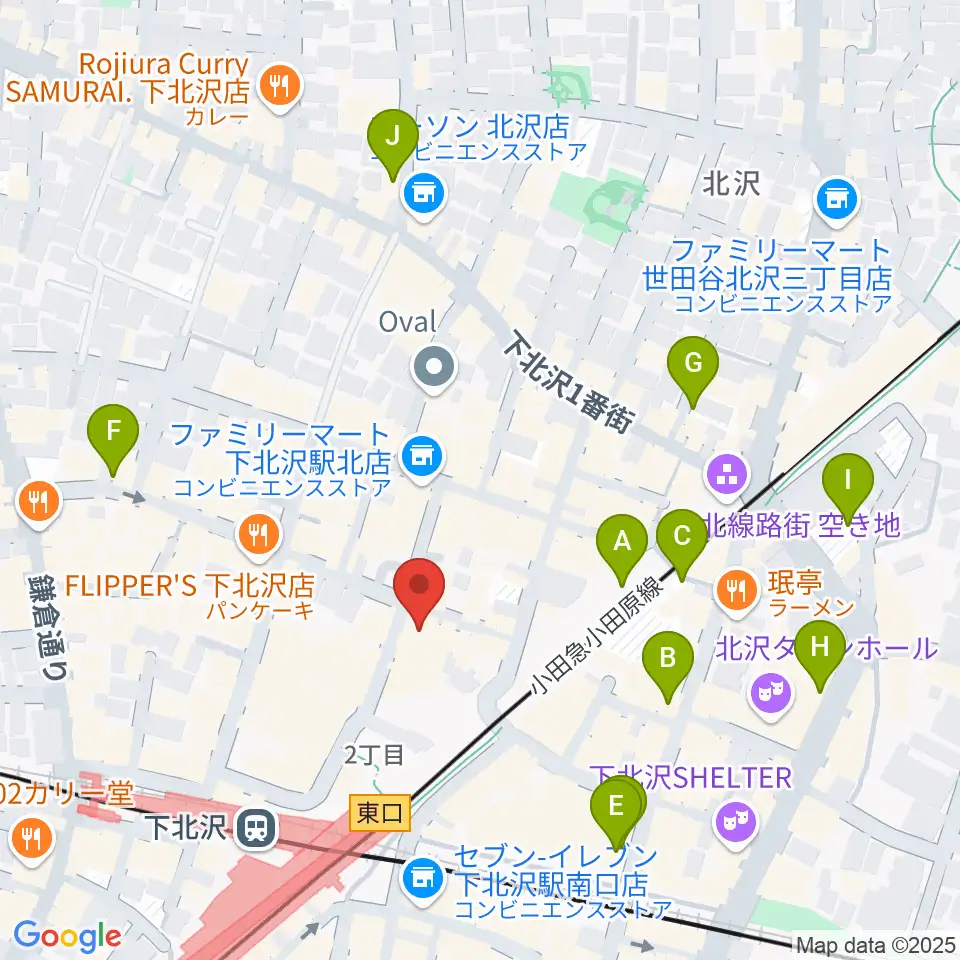 下北沢アレイホール周辺の駐車場・コインパーキング一覧地図