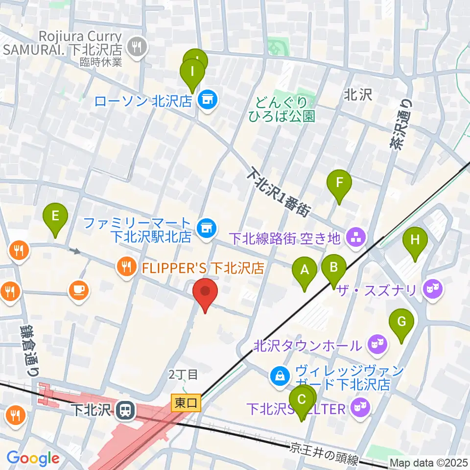下北沢アレイホール周辺の駐車場・コインパーキング一覧地図