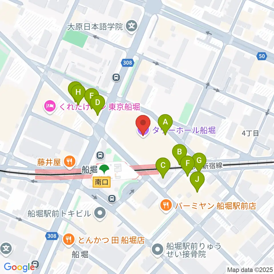 タワーホール船堀周辺の駐車場・コインパーキング一覧地図