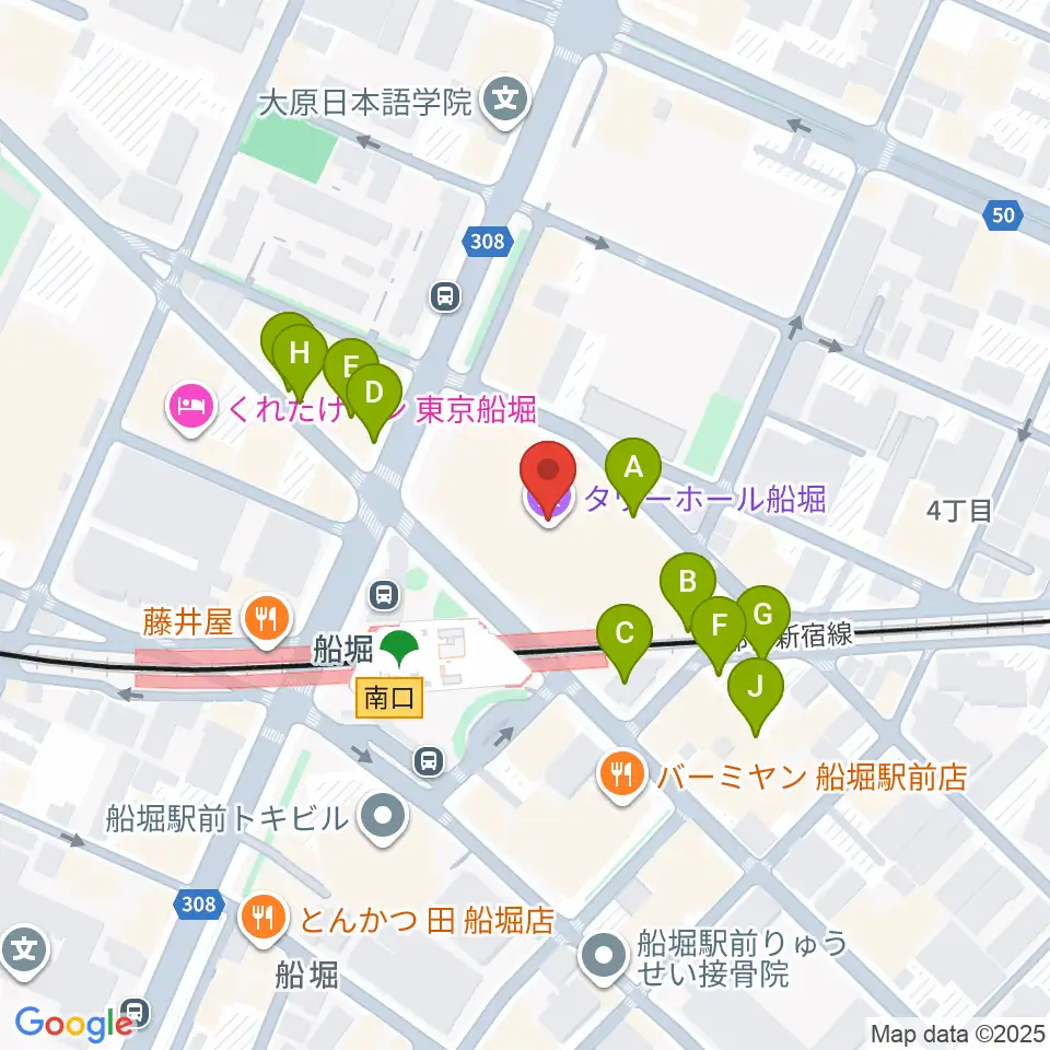 タワーホール船堀周辺の駐車場・コインパーキング一覧地図