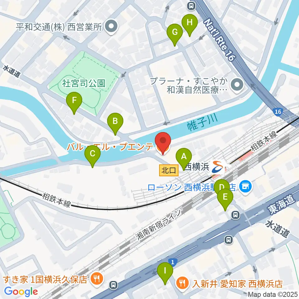 西横浜エルプエンテ周辺の駐車場・コインパーキング一覧地図