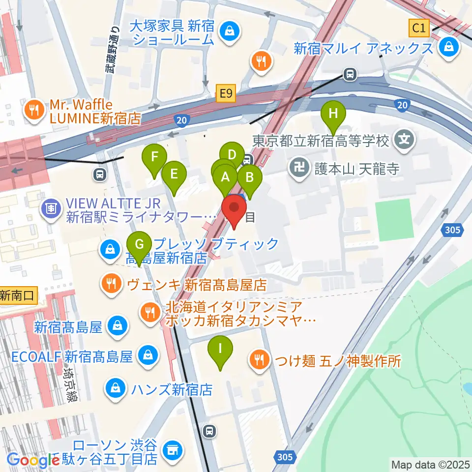 新宿ANTIKNOCK周辺の駐車場・コインパーキング一覧地図