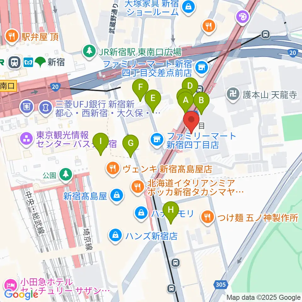 新宿ANTIKNOCK周辺の駐車場・コインパーキング一覧地図