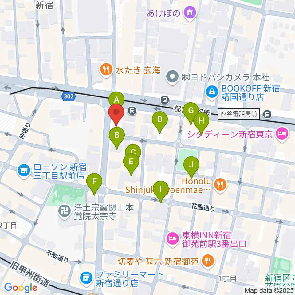 新宿SOMEDAY周辺の駐車場・コインパーキング一覧地図