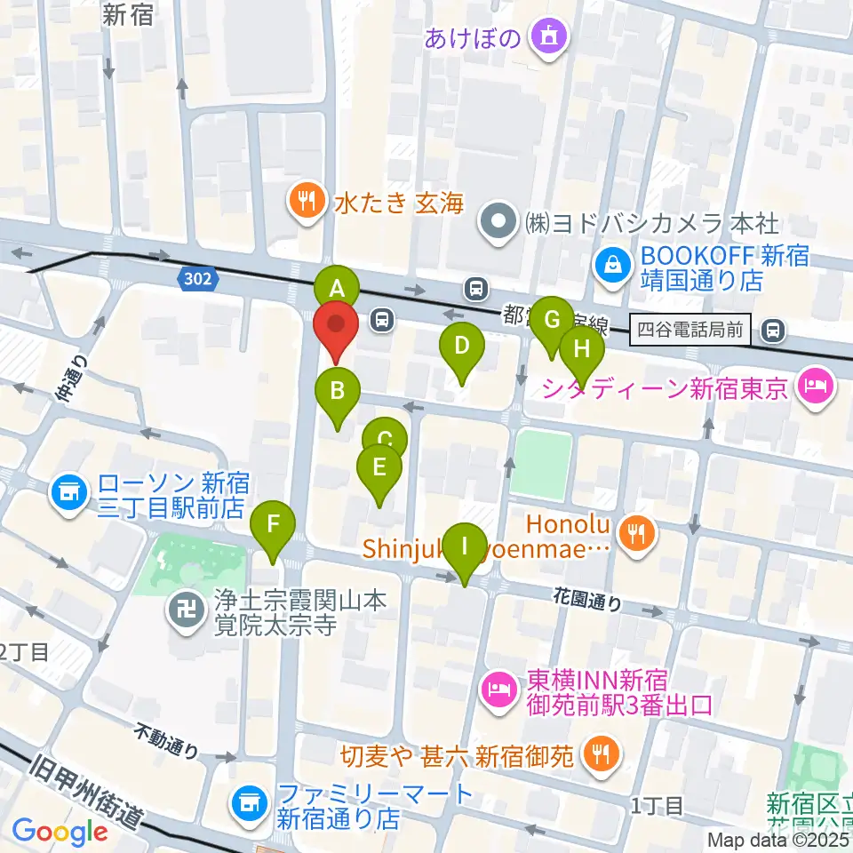新宿SOMEDAY周辺の駐車場・コインパーキング一覧地図