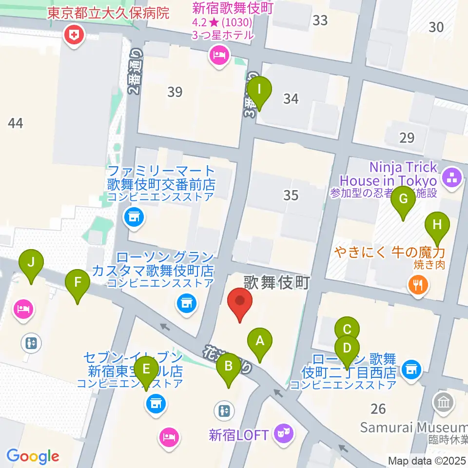 ACB HALL周辺の駐車場・コインパーキング一覧地図