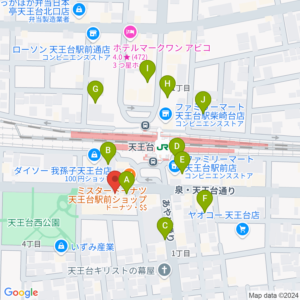 オールディスプレイ・ハコ周辺の駐車場・コインパーキング一覧地図