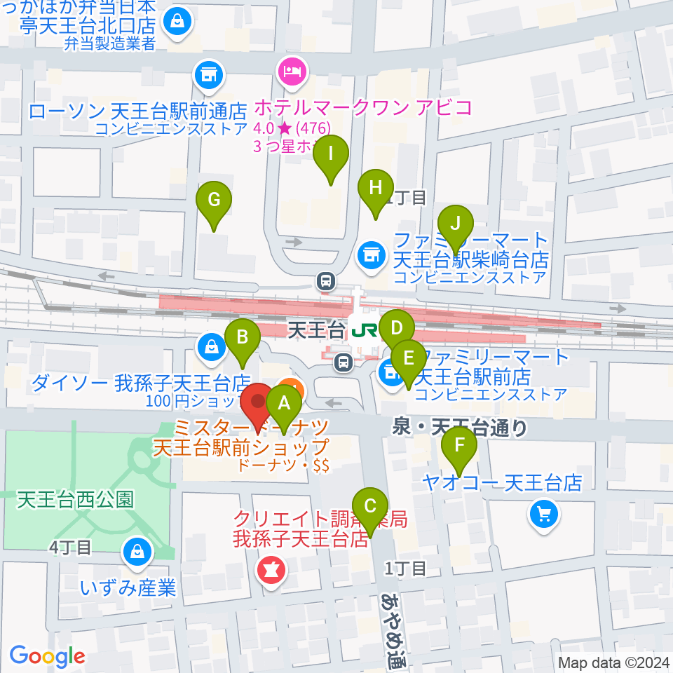 オールディスプレイ・ハコ周辺の駐車場・コインパーキング一覧地図