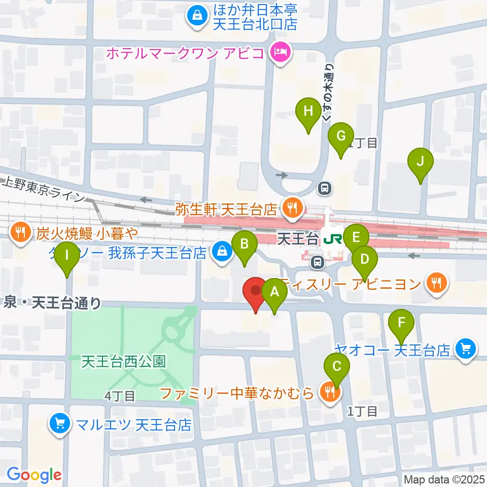 オールディスプレイ・ハコ周辺の駐車場・コインパーキング一覧地図