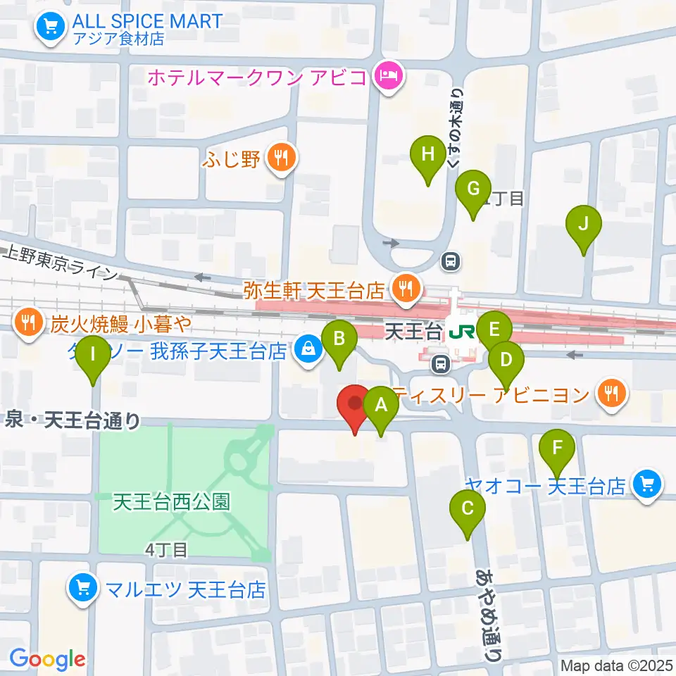 オールディスプレイ・ハコ周辺の駐車場・コインパーキング一覧地図