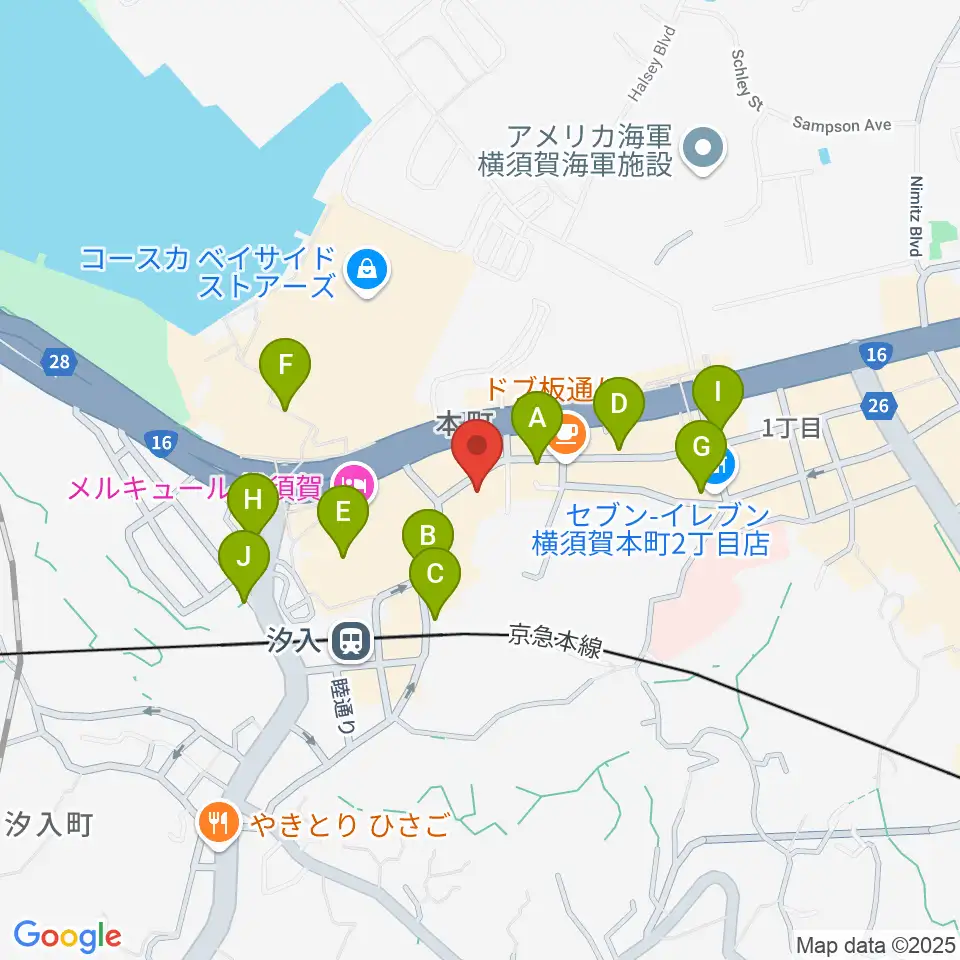 横須賀かぼちゃ屋周辺の駐車場・コインパーキング一覧地図