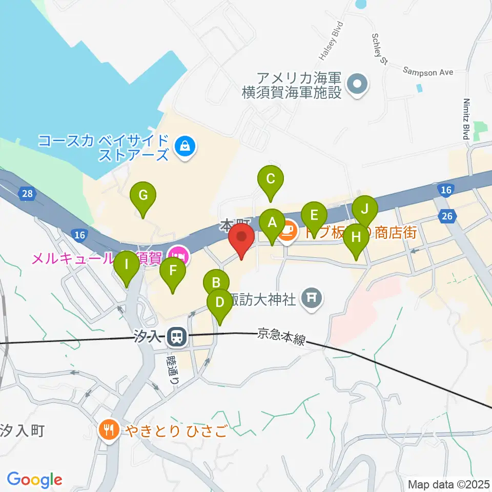 横須賀かぼちゃ屋周辺の駐車場・コインパーキング一覧地図