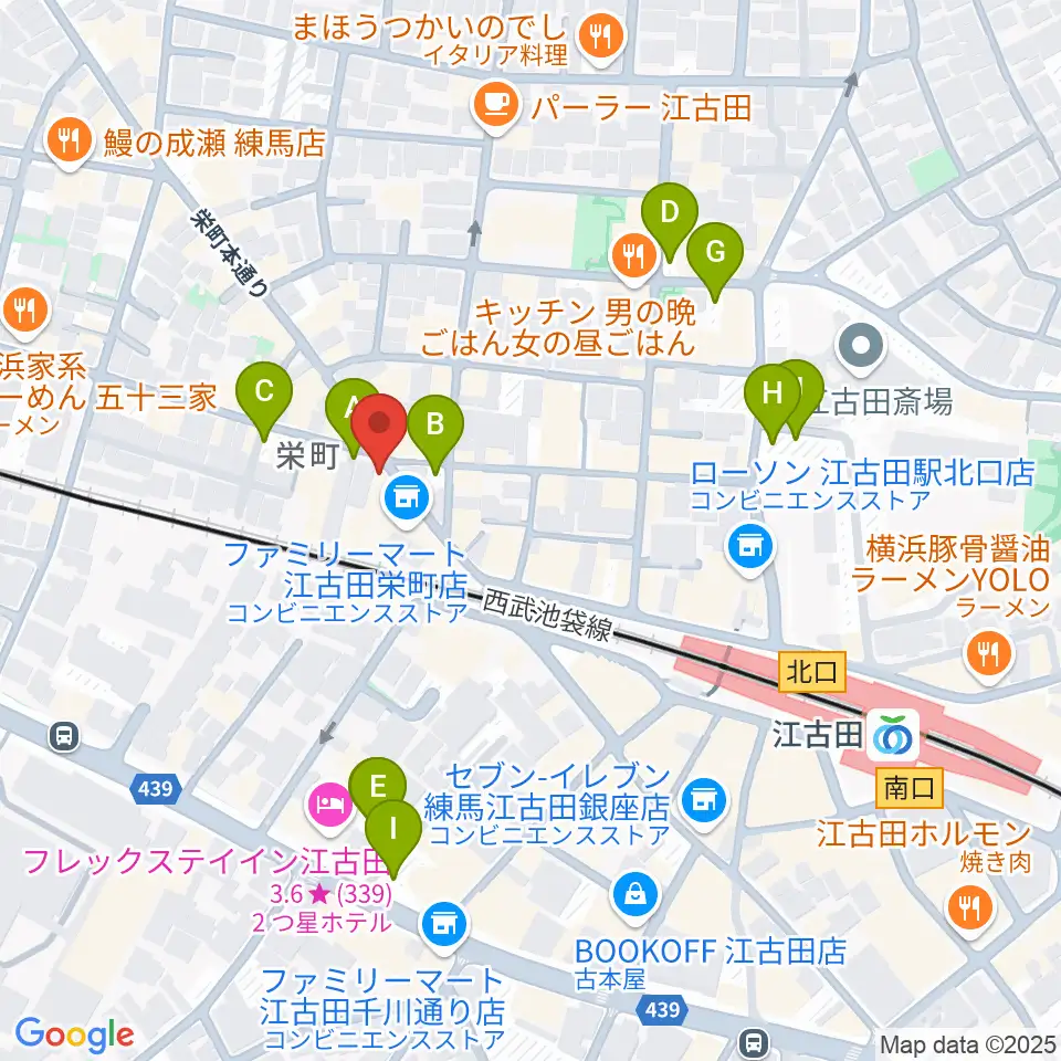 江古田フライングティーポット周辺の駐車場・コインパーキング一覧地図