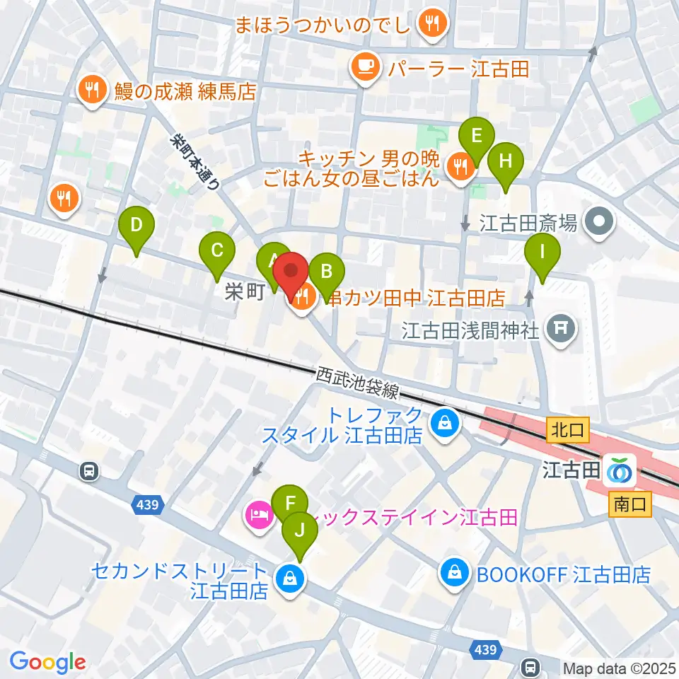 江古田フライングティーポット周辺の駐車場・コインパーキング一覧地図