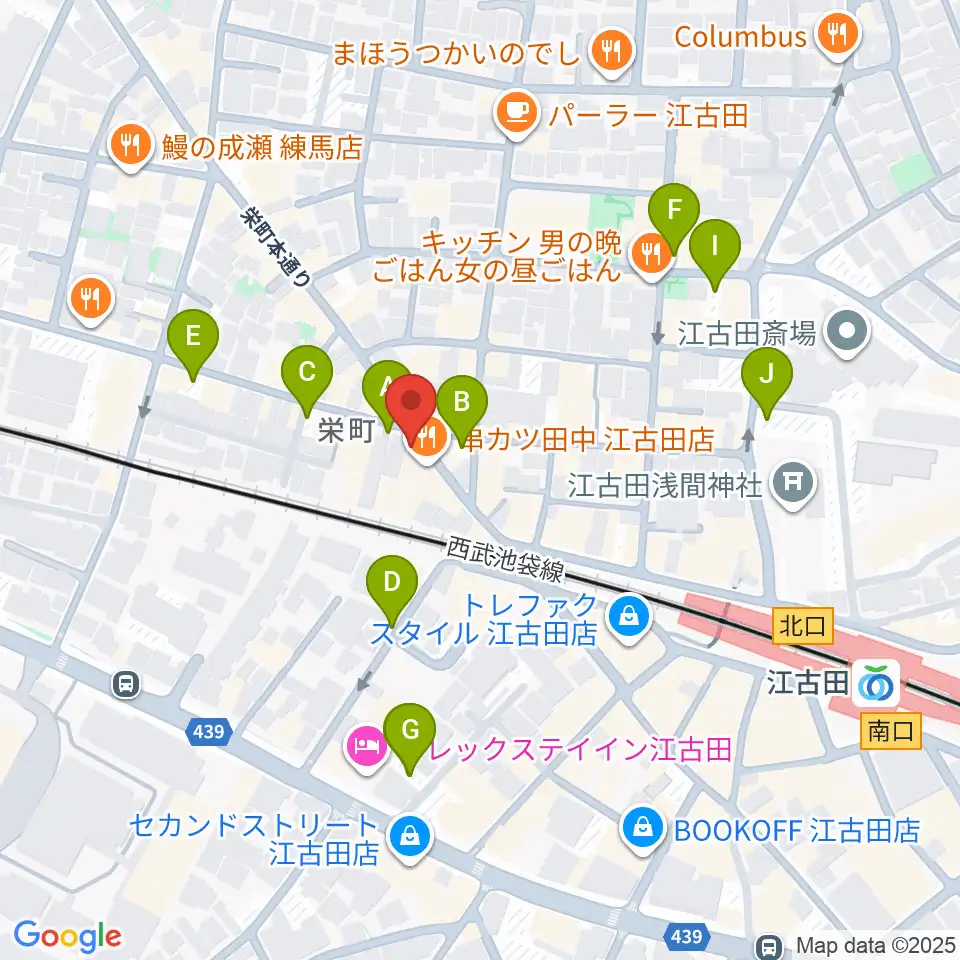 江古田フライングティーポット周辺の駐車場・コインパーキング一覧地図