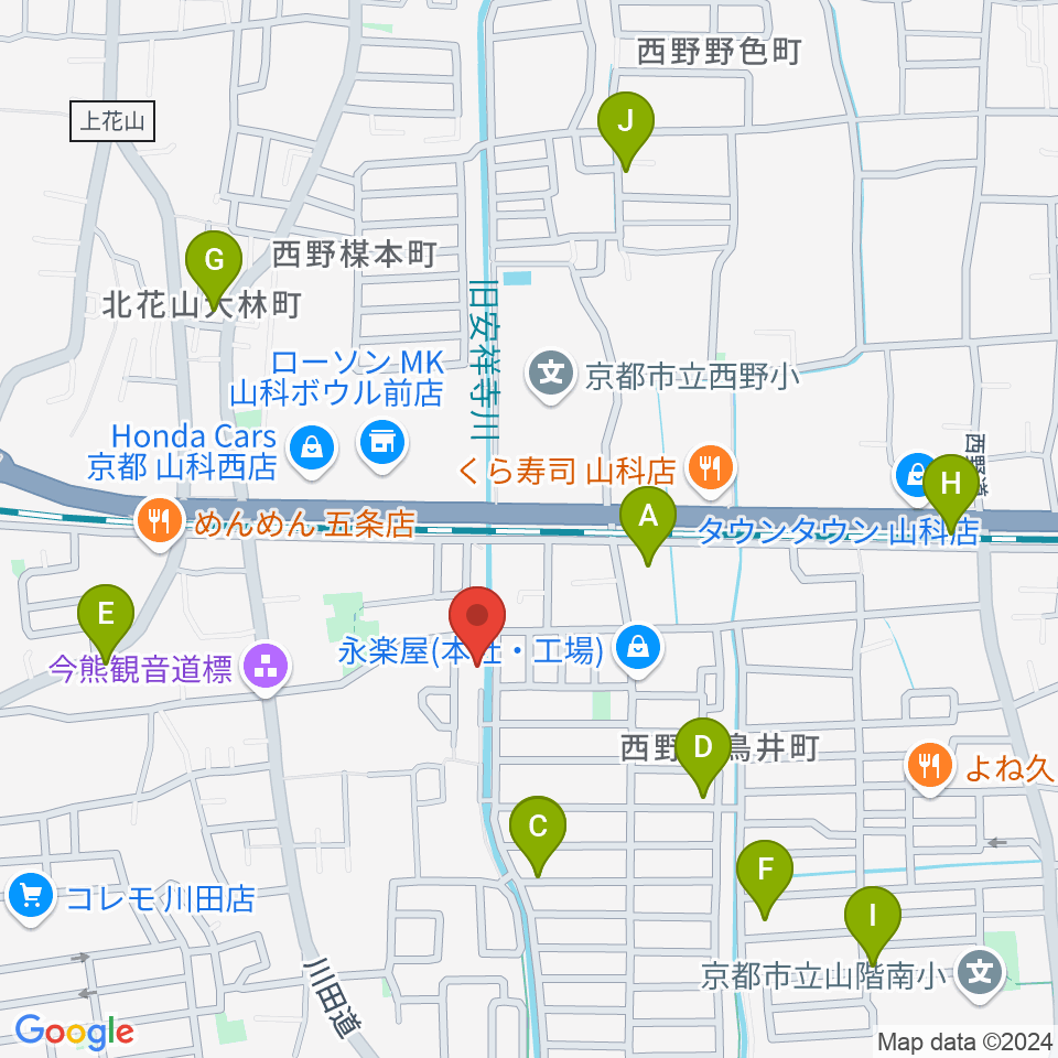 イーストマウンテンスタジオ周辺の駐車場・コインパーキング一覧地図