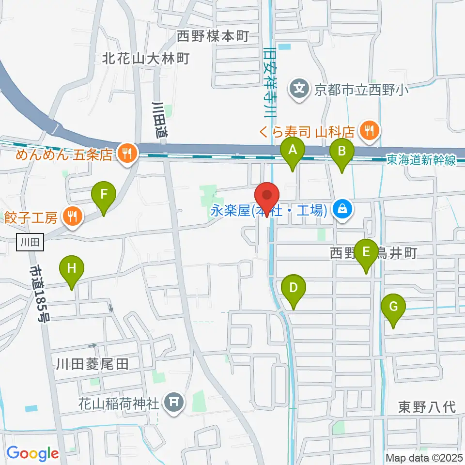 イーストマウンテンスタジオ周辺の駐車場・コインパーキング一覧地図