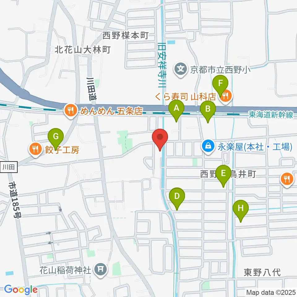 イーストマウンテンスタジオ周辺の駐車場・コインパーキング一覧地図