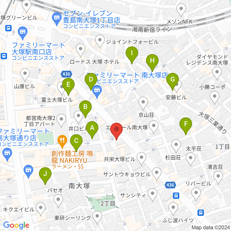 大塚ドンファン周辺の駐車場・コインパーキング一覧地図