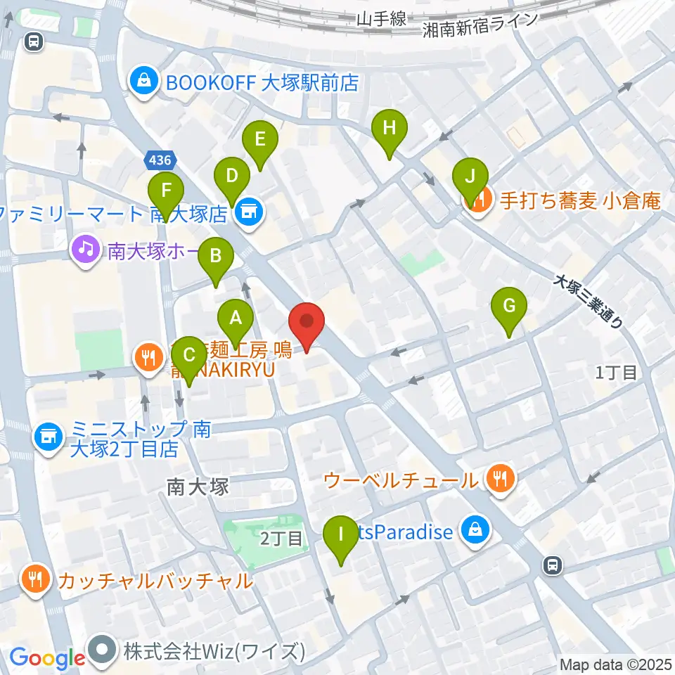 大塚ドンファン周辺の駐車場・コインパーキング一覧地図