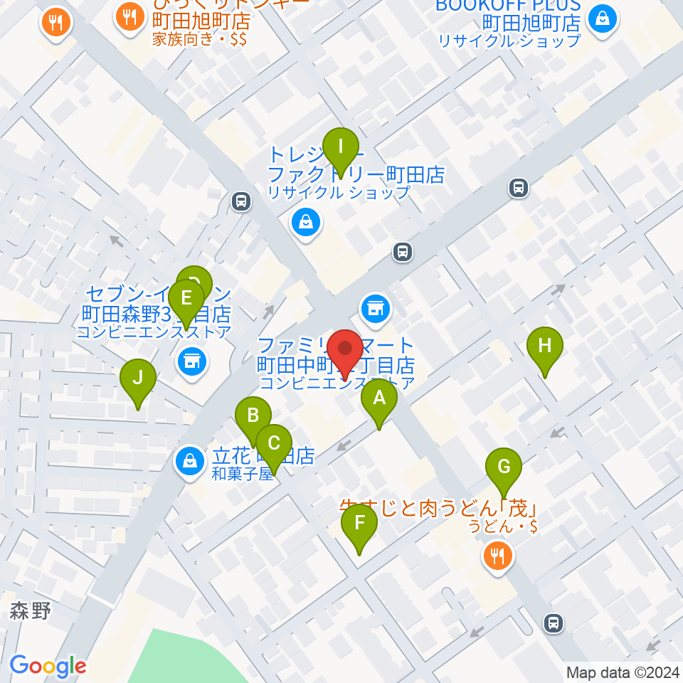 町田SDR周辺の駐車場・コインパーキング一覧地図