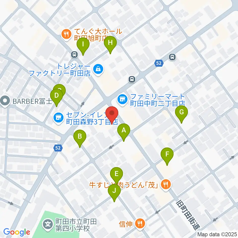 町田SDR周辺の駐車場・コインパーキング一覧地図