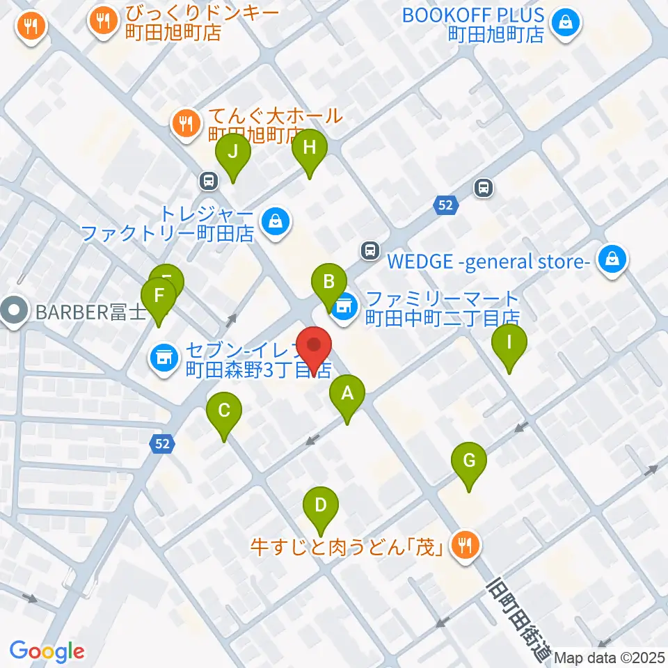 町田SDR周辺の駐車場・コインパーキング一覧地図