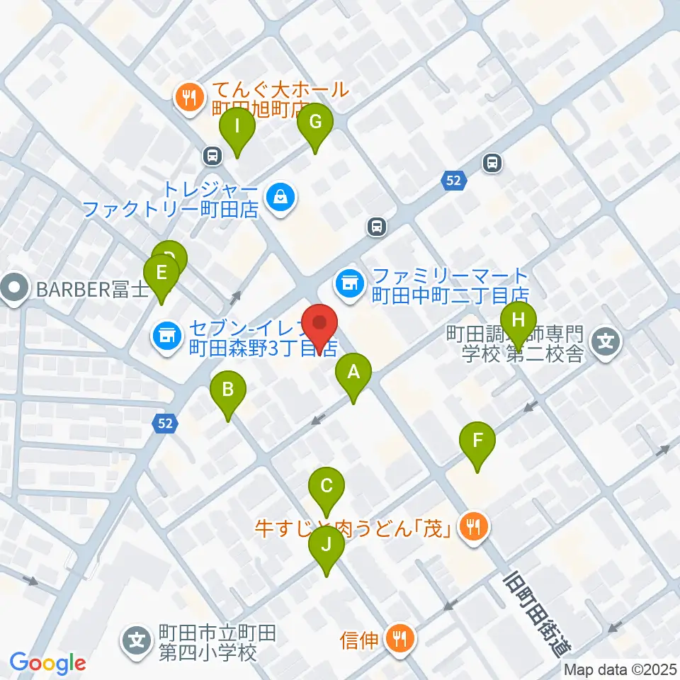町田SDR周辺の駐車場・コインパーキング一覧地図