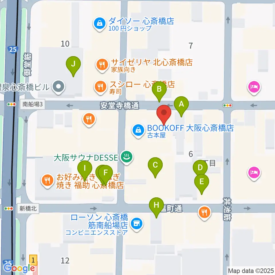IMIボイストレーニング・ボーカルスクール大阪校周辺の駐車場・コインパーキング一覧地図