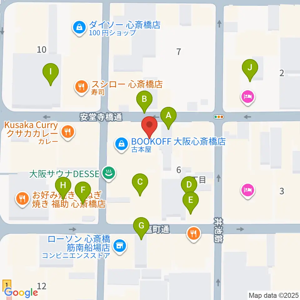 IMIボイストレーニング・ボーカルスクール大阪校周辺の駐車場・コインパーキング一覧地図