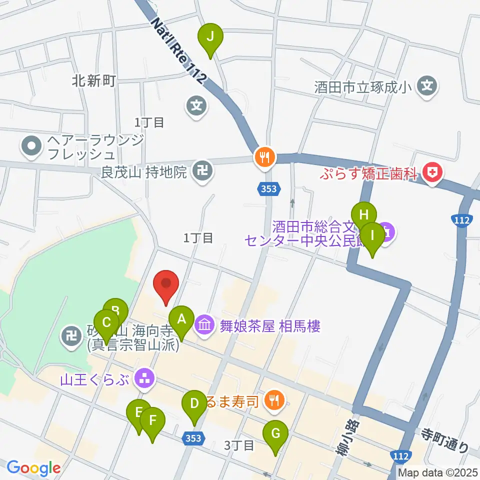 酒田市港座周辺の駐車場・コインパーキング一覧地図