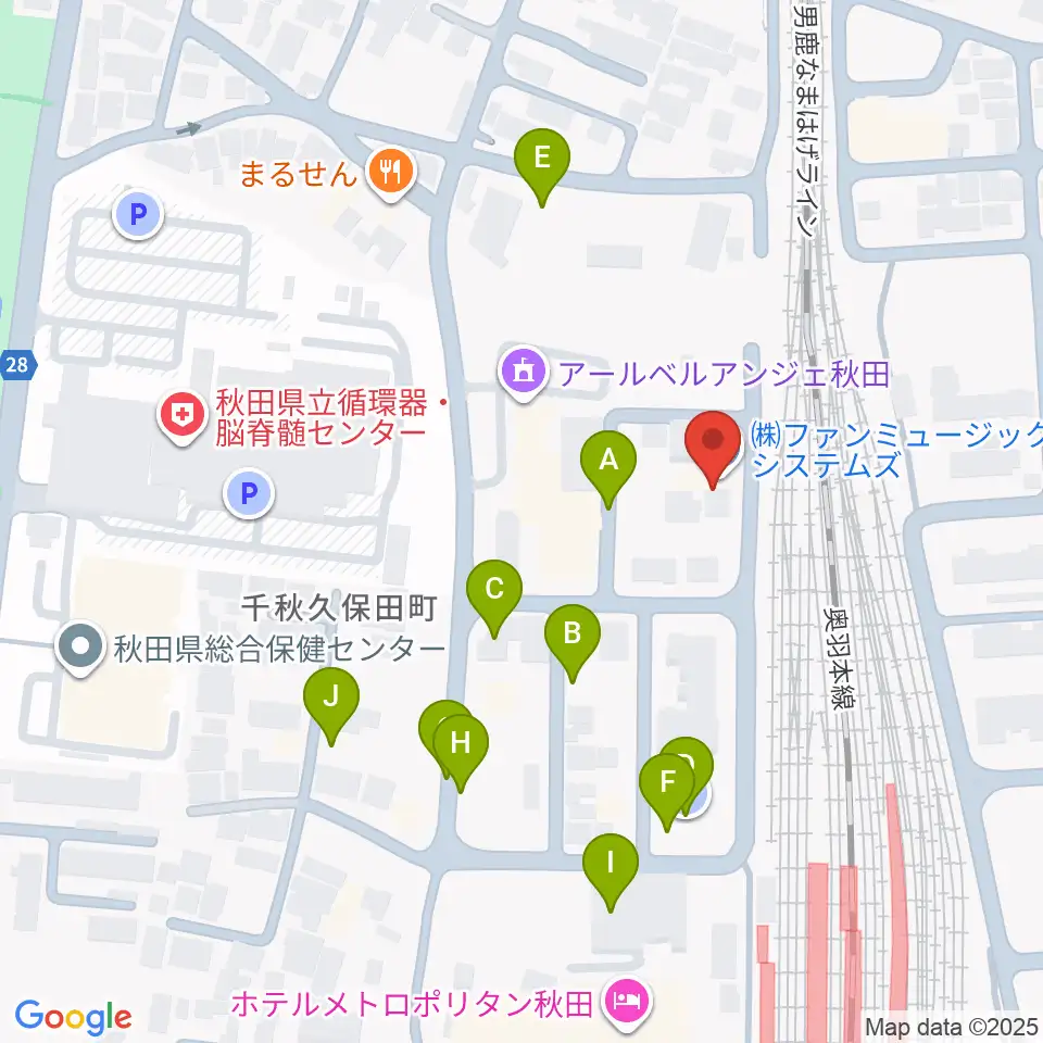 ファンミュージックシステムズ周辺の駐車場・コインパーキング一覧地図
